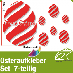 Aufkleber Ostereier 7er Set