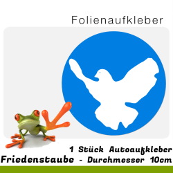 Aufkleber Friedenstaube Friedensbewegung Peace Frieden Sticker Auto