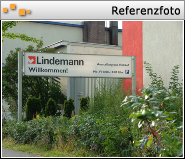 Leuchtanlagenbeschriftung für die Firma Lindemann Büromöbel aus Berlin